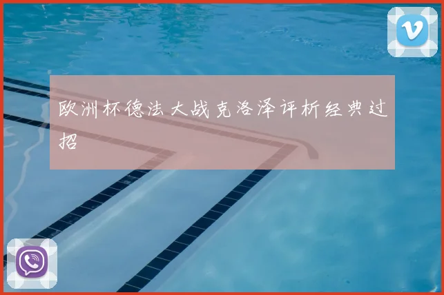 欧洲杯德法大战克洛泽评析经典过招